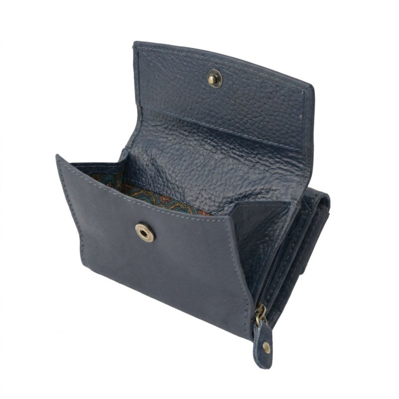 No Limits Women's Genuine Leather Wallet, Small Purse, Multiple Compartments & Gift Box — logo detail