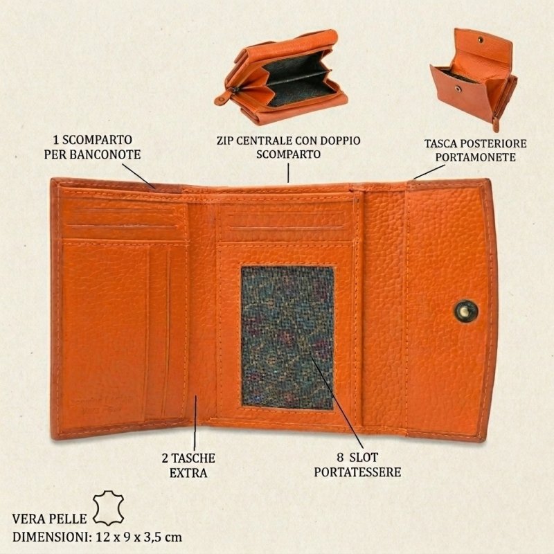 No Limits Women's Genuine Leather Wallet, Small Purse, Multiple Compartments & Gift Box — view 10