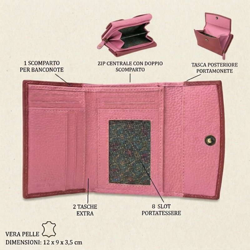 No Limits Women's Genuine Leather Wallet, Small Purse, Multiple Compartments & Gift Box — view 31