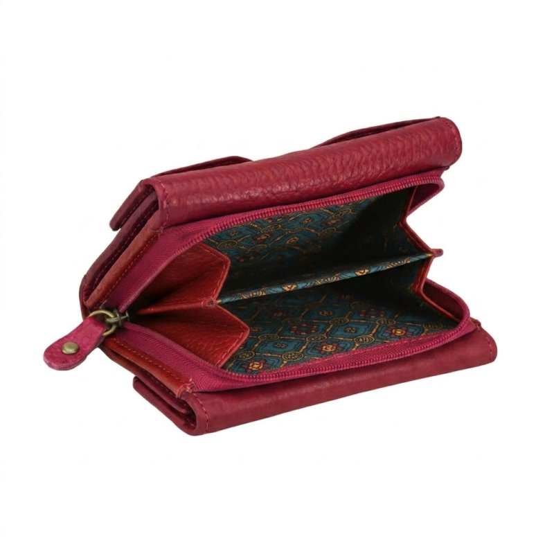 No Limits Portefeuille Femme en Cuir Véritable, Petit Porte-Monnaie avec Compartiments Multiples et Boîte Cadeau — vue 61