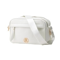 LANCETTI Sac Femme Bandoulière en PU, avec Bandoulière Réglable, Sac Moyen à Double Fermeture Zippée, Élégant