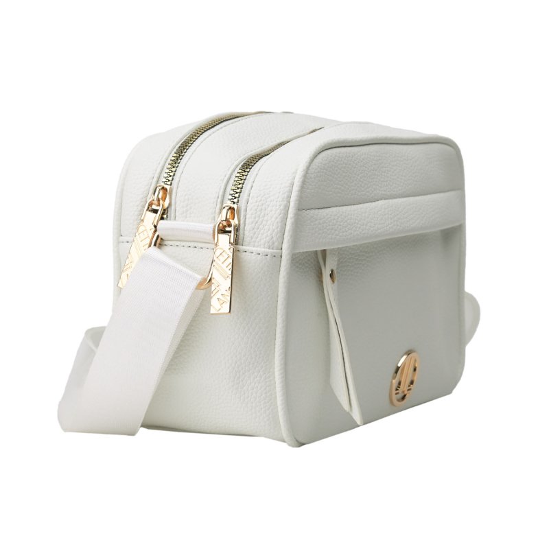 LANCETTI Damen-Umhängetasche aus PU, mit verstellbarem Riemen, mittlere Tasche mit doppeltem Reißverschluss, ele… — Ansicht 7