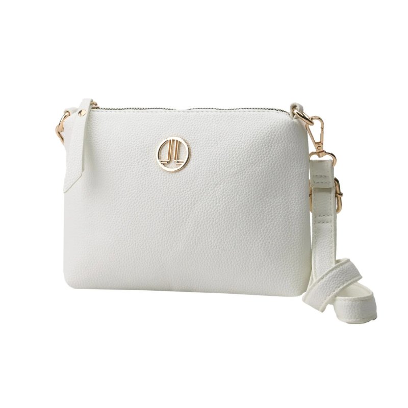 LANCETTI Sac Femme Bandoulière en PU, Bandoulière Réglable et Amovible, Petit et Fin, avec Zip, Pochette Élégante