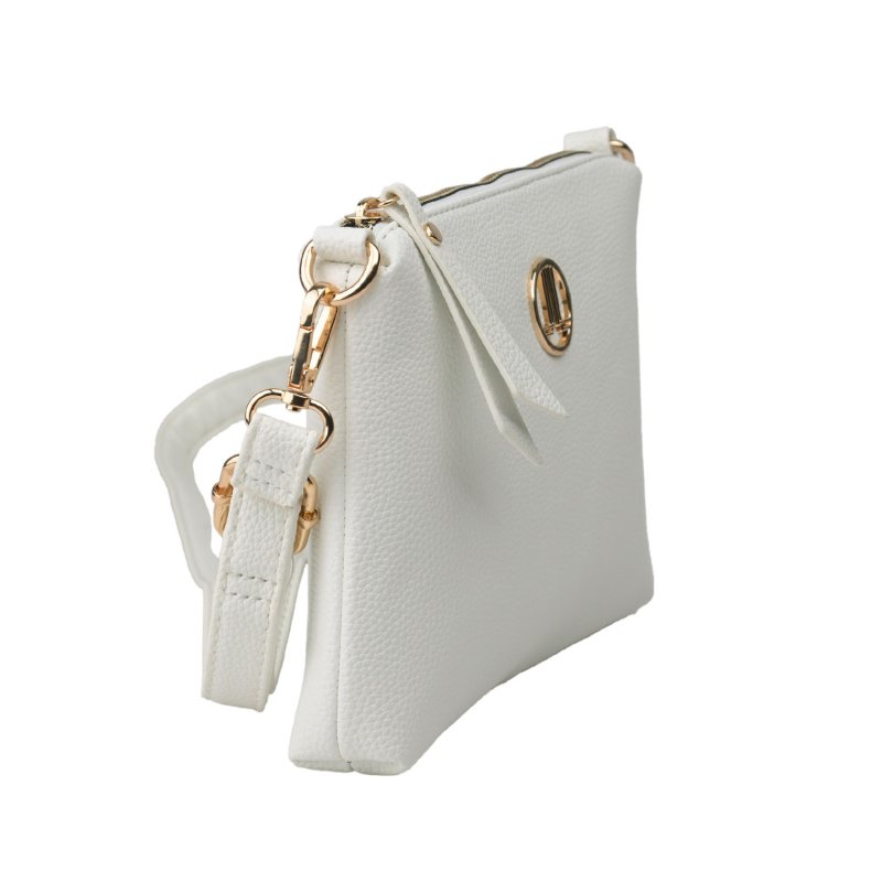 LANCETTI Sac Femme Bandoulière en PU, Bandoulière Réglable et Amovible, Petit et Fin, avec Zip, Pochette Élégante — détail