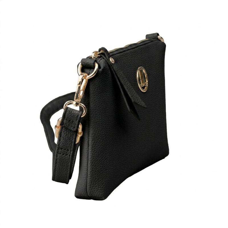 LANCETTI Bolso Bandolera para Mujer en PU, Correa Ajustable y Desmontable, Pequeño y Fino, con Cremallera, Pochet… — vista 12
