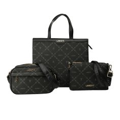 LANCETTI Ensemble 3 Sacs Femme, Tote Moyen et Petit avec Bandoulière Réglable et Amovible, Matière PU, Détails Élégants 2