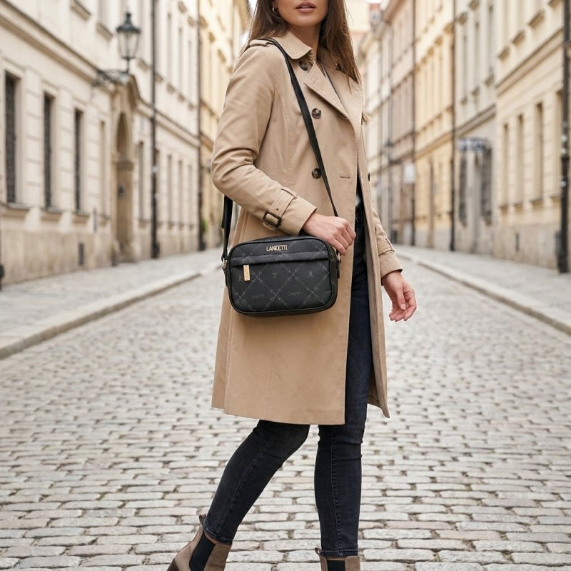 LANCETTI Set de 3 Bolsos Mujer, Tote Mediano y Pequeño con Correa Ajustable y Extraíble, Material PU, Detalles El… — vista 19