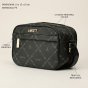LANCETTI Ensemble 3 Sacs Femme, Tote Moyen et Petit avec Bandoulière Réglable et Amovible, Matière PU, Détails Élég… — vue 15