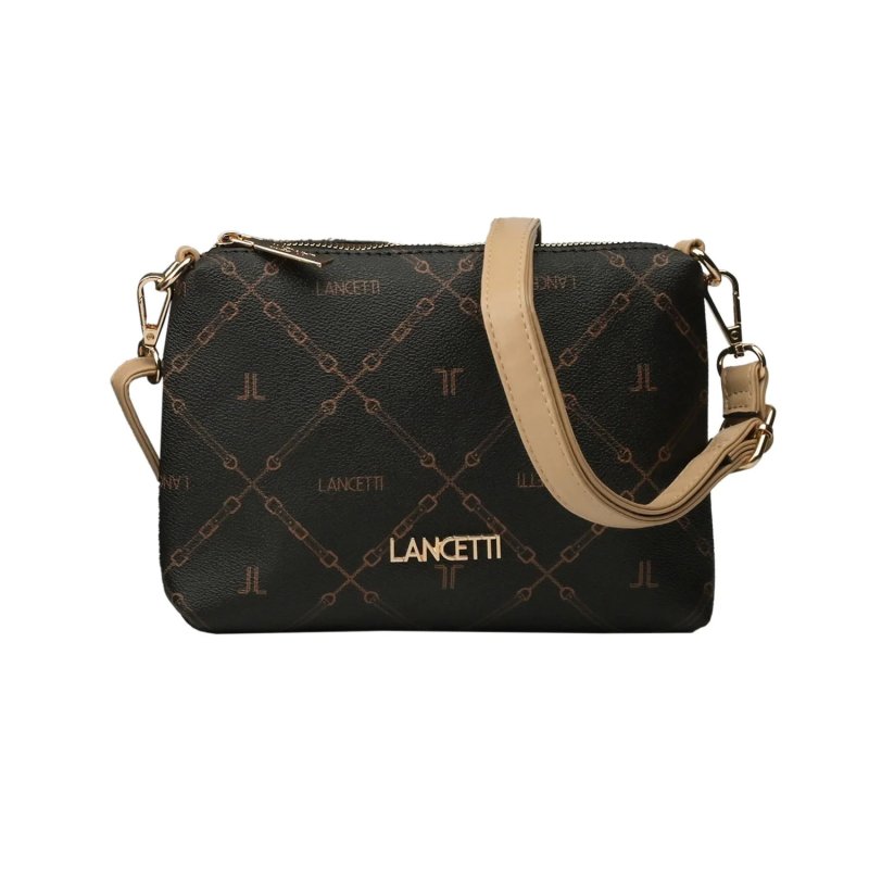 LANCETTI Sac Femme Bandoulière en PU, Bandoulière Réglable et Amovible, Petit et Fin, avec Zip, Élégante Pochette — vue 7