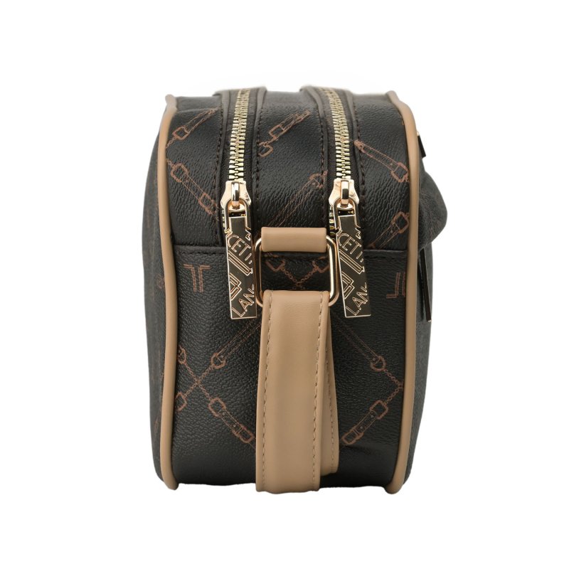 LANCETTI Sac Femme Bandoulière en PU, avec Bandoulière Réglable, Sac Moyen à Double Fermeture Zip, Élégant — vue 7