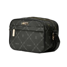 LANCETTI Sac Femme Bandoulière en PU, avec Bandoulière Réglable, Sac Moyen à Double Fermeture Zip, Élégant 2