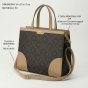 LANCETTI Damen Handtasche aus PU, Tote Bag mit verstellbarem und abnehmbarem Riemen, Tasche mit Reißverschluss, … — Ansicht 9