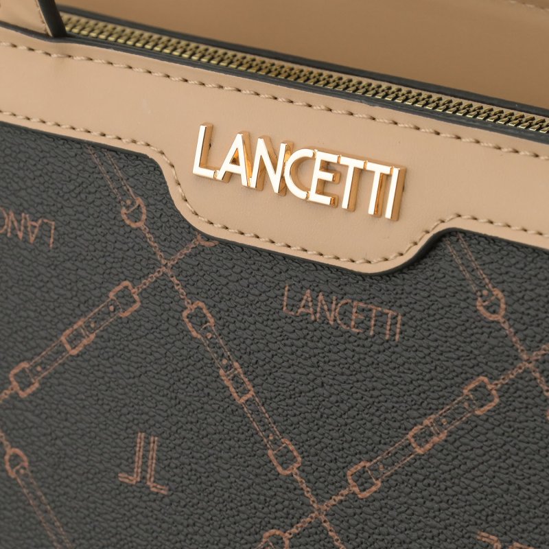 LANCETTI Damen Handtasche aus PU, Tote Bag mit verstellbarem und abnehmbarem Riemen, Tasche mit Reißverschluss,… — Ansicht 14