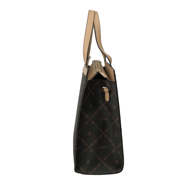 LANCETTI Bolso Mujer de Mano en PU, Tote Bag con Correa Ajustable y Extraíble, Bolso con Cierre de Cremallera, El… — vista 12