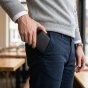 GRESEL Men's Slim Genuine Leather Wallet, Soft Nappa, Card Holder, Black — inside