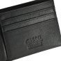 GRESEL Geldbörse Herren Slim aus echtem Leder Soft Nappa, Kartenfach, Schwarz — Detail