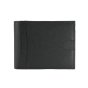 GRESEL Portefeuille Homme Slim en Cuir Véritable Saffiano, Porte-cartes, Noir