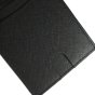 GRESEL Portefeuille Homme Slim en Cuir Véritable Saffiano, Porte-cartes, Noir — détail logo