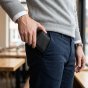 GRESEL Men's Slim Genuine Leather Wallet, Carbon Effect, Card Holder, Black — inside