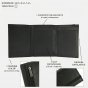 GRESEL Men's Slim Genuine Leather Wallet, Soft Nappa — back view