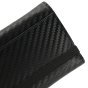 GRESEL Cartera Hombre Slim en Piel Auténtica Efecto Carbono con Portamonedas, Negro — vista 9