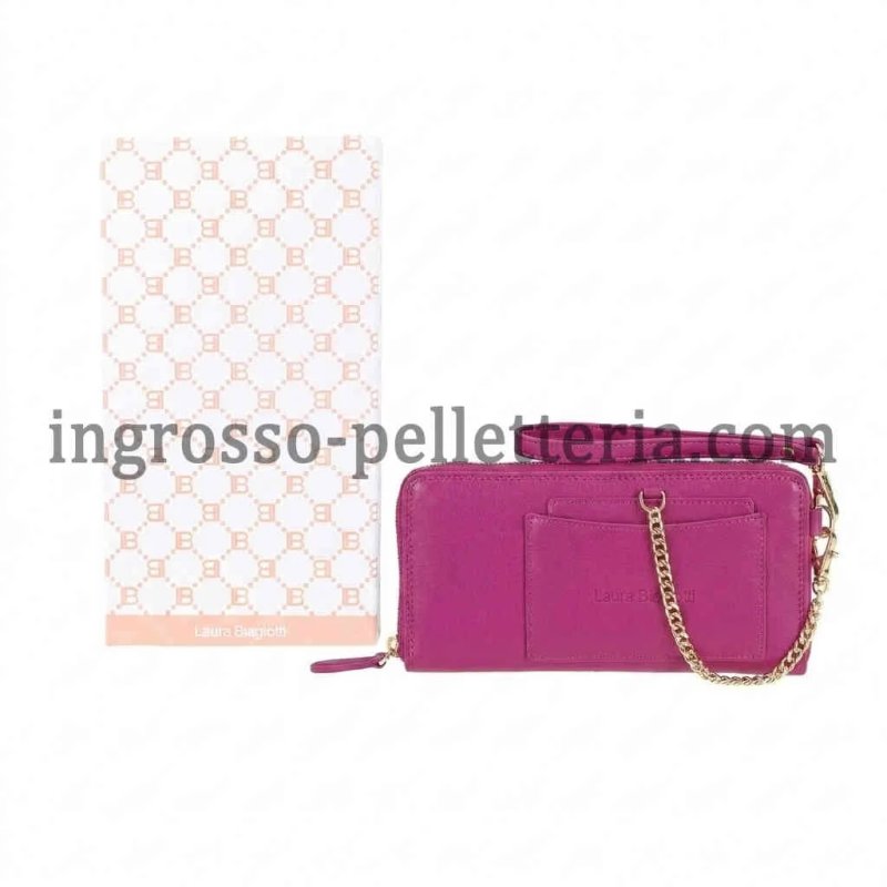 Laura Biagiotti Cartera Mujer en Piel Auténtica, Correa de Muñeca, Tarjetero Extraíble y Caja de Regalo — vista 21