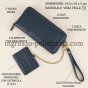 Laura Biagiotti Women's Wallet in Genuine Leather, Wrist Strap, Removable Card Holder and Gift Box — view 26