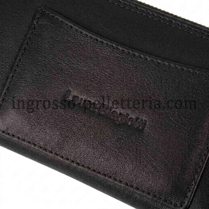 Laura Biagiotti Cartera Mujer en Piel Auténtica, Correa de Muñeca, Tarjetero Extraíble y Caja de Regalo — vista 38