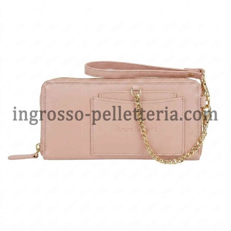 Laura Biagiotti Cartera Mujer en Piel Auténtica, Correa de Muñeca, Tarjetero Extraíble y Caja de Regalo — vista 48