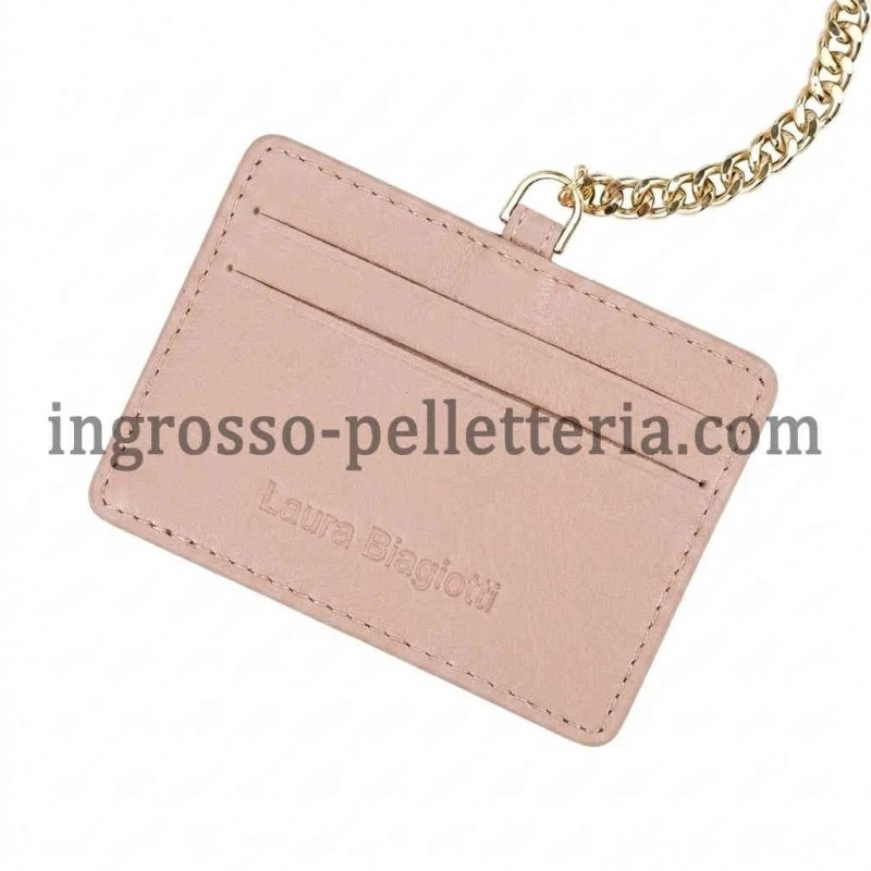 Laura Biagiotti Women's Wallet in Genuine Leather, Wrist Strap, Removable Card Holder and Gift Box — view 47