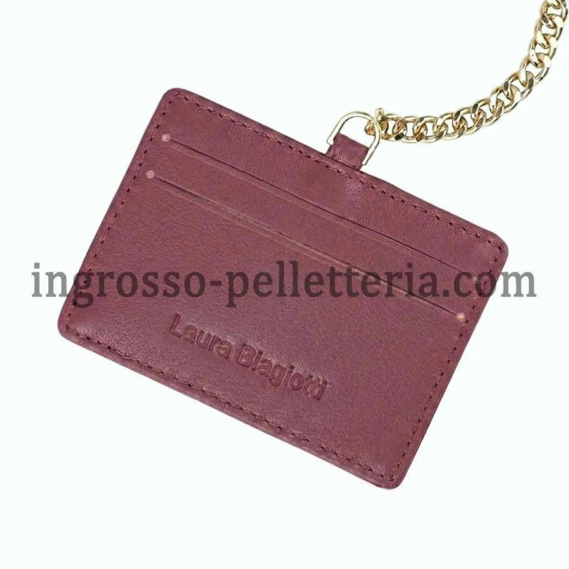 Laura Biagiotti Women's Wallet in Genuine Leather, Wrist Strap, Removable Card Holder and Gift Box — view 63