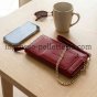 Laura Biagiotti Women's Wallet in Genuine Leather, Wrist Strap, Removable Card Holder and Gift Box — view 68