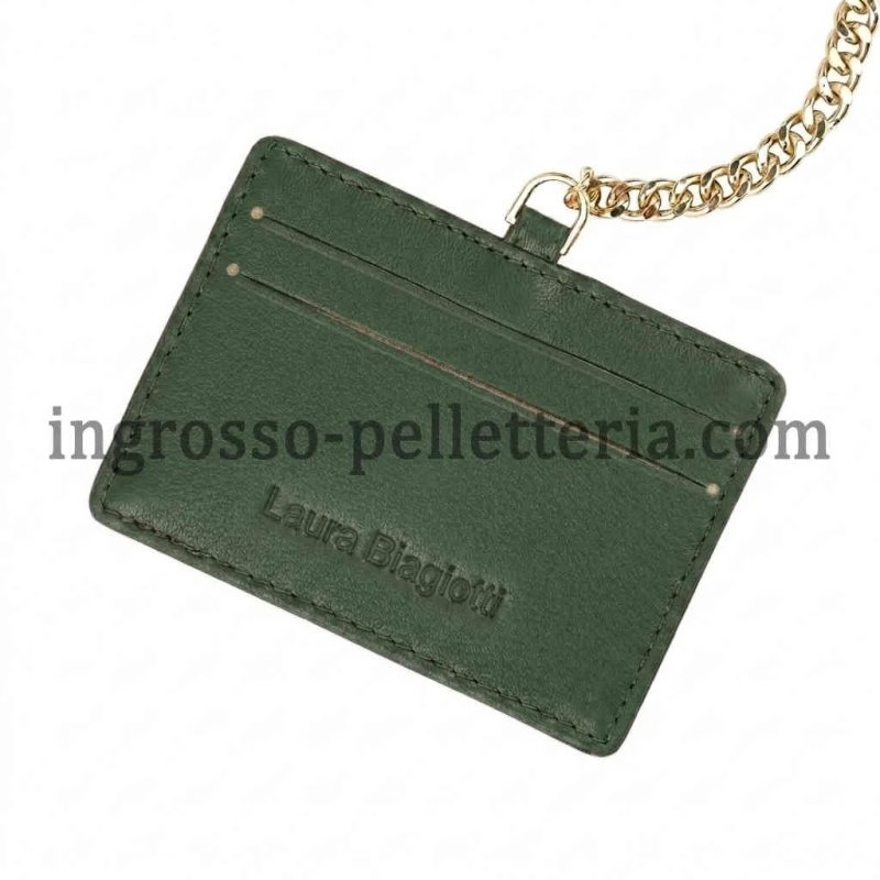 Laura Biagiotti Women's Wallet in Genuine Leather, Wrist Strap, Removable Card Holder and Gift Box — view 79
