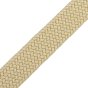 Biagiotti Elastic Woven Belt, Men and Women, With Genuine Leather Inserts and Gift Box — logo detail