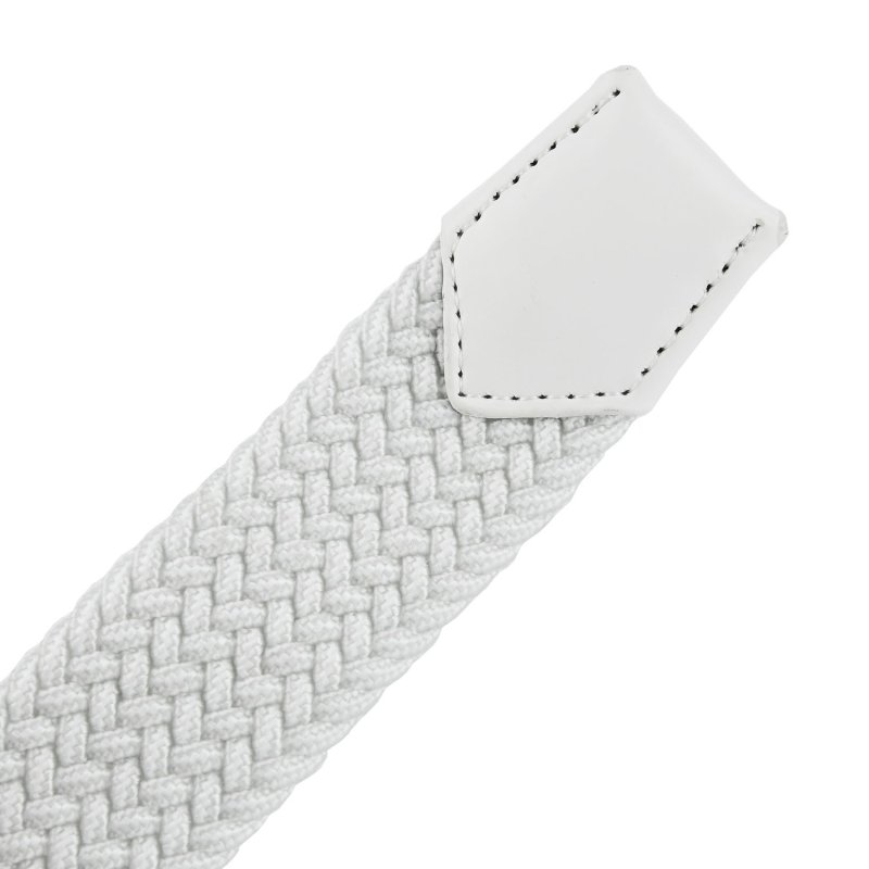 Biagiotti Elastic Woven Belt, Men and Women, With Genuine Leather Inserts and Gift Box — view 14