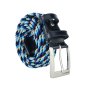 Biagiotti Elastic Woven Belt, Men and Women, With Genuine Leather Inserts and Gift Box — view 81