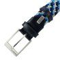 Biagiotti Elastic Woven Belt, Men and Women, With Genuine Leather Inserts and Gift Box — view 85