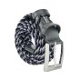 Biagiotti Elastic Woven Belt, Men and Women, With Genuine Leather Inserts and Gift Box — view 89