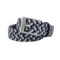 Biagiotti Elastic Woven Belt, Men and Women, With Genuine Leather Inserts and Gift Box — view 92