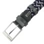 Biagiotti Elastic Woven Belt, Men and Women, With Genuine Leather Inserts and Gift Box — view 93