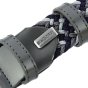 Biagiotti Elastic Woven Belt, Men and Women, With Genuine Leather Inserts and Gift Box — view 96