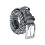 Biagiotti Elastic Woven Belt, Men and Women, With Genuine Leather Inserts and Gift Box — view 97
