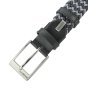 Biagiotti Elastic Woven Belt, Men and Women, With Genuine Leather Inserts and Gift Box — view 101