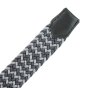 Biagiotti Ceinture Élastique Tressée, Homme et Femme, avec Inserts en Cuir Véritable et Boîte Cadeau — vue 102
