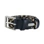 Biagiotti Ceinture Élastique Tressée, Homme et Femme, avec Inserts en Cuir Véritable et Boîte Cadeau — vue 106