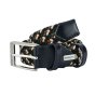 Biagiotti Elastic Woven Belt, Men and Women, With Genuine Leather Inserts and Gift Box — view 107