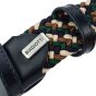 Biagiotti Elastic Woven Belt, Men and Women, With Genuine Leather Inserts and Gift Box — view 112