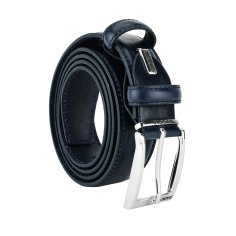 Biagiotti Ceinture Homme Extérieur PU Doublure en Cuir Véritable, Raccourcissable, Haute de 3,5cm Avec Boîte 442