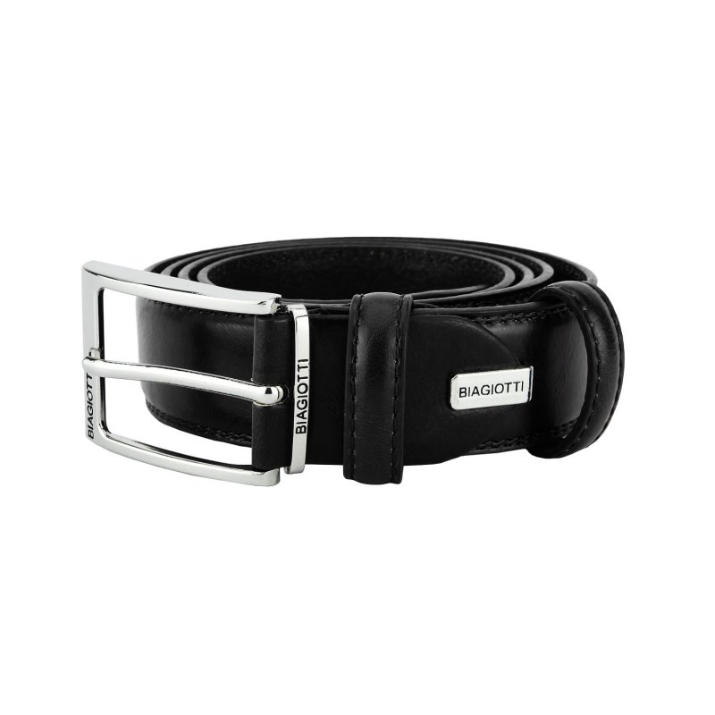 Biagiotti Men's Belt PU Exterior with Leather Lining, Adjustable, 3.5cm High, With Box 442 — view 10