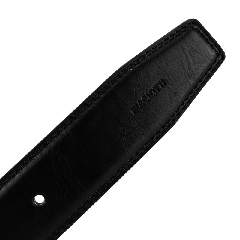 Biagiotti Herrengürtel Außenmaterial PU, Echtleder-Futter, kürzbar, 3,5 cm hoch mit Box 442 — Ansicht 15